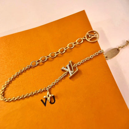 [Glitter Jewelry]LOGO STAR MOTIF GOLD BRACELET