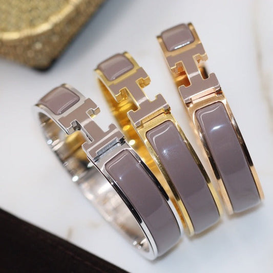 [Glitter Jewelry]H BRACELET 12MM BROWN