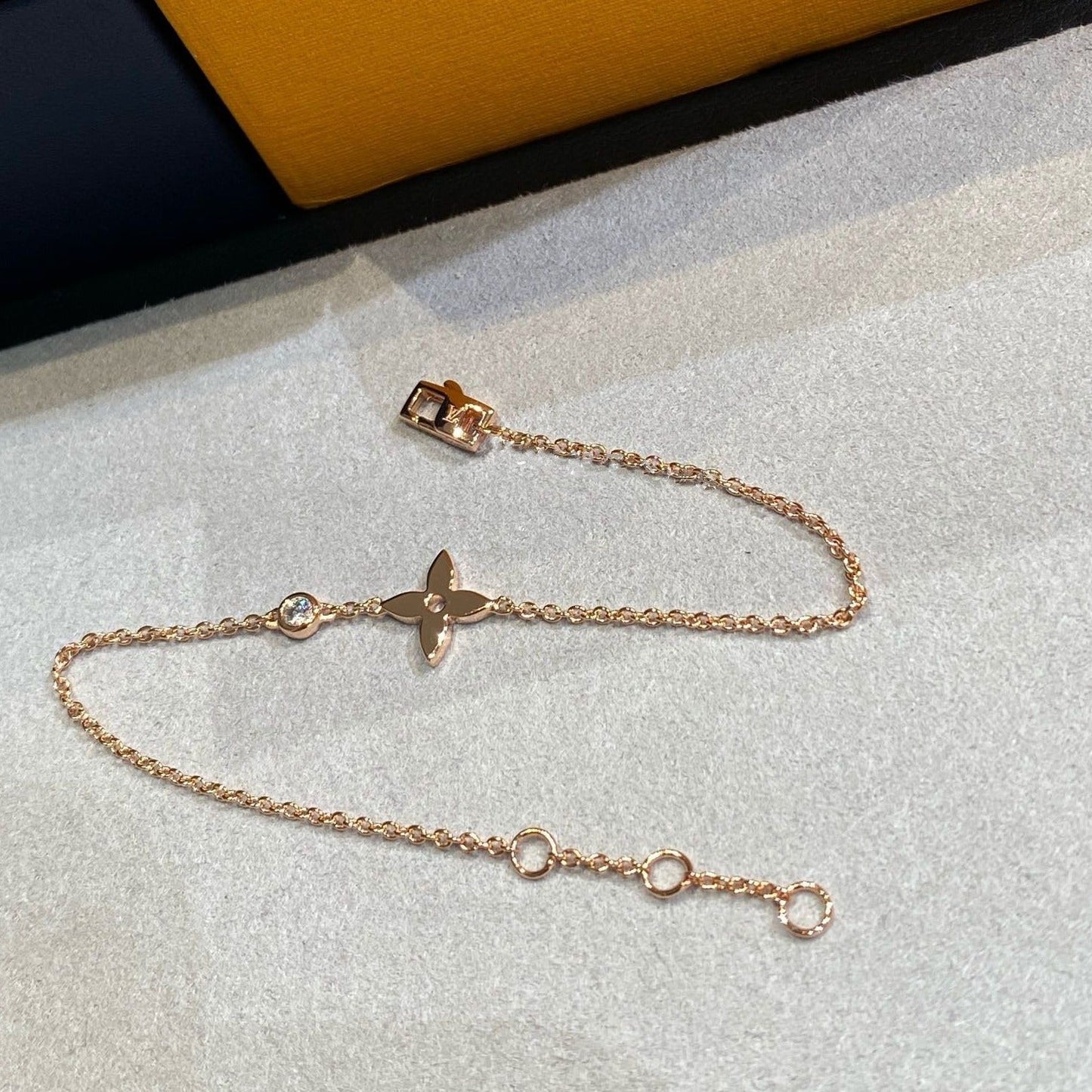 [Glitter Jewelry]STAR DIAMOND PINK GOLD BRACELET