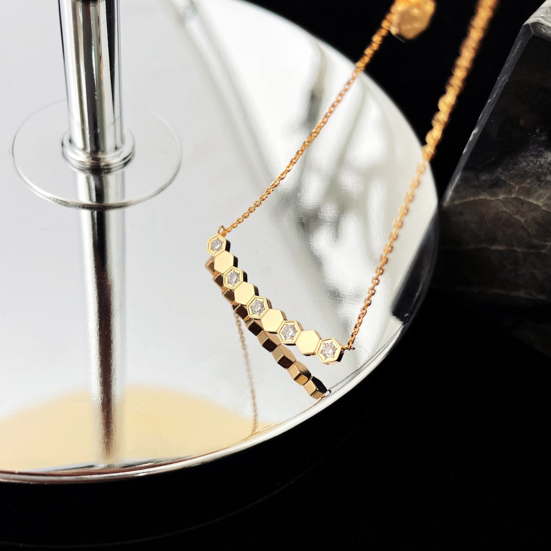 [Glitter Jewelry]BEE MY LOVE DIAMOND NECKLACE