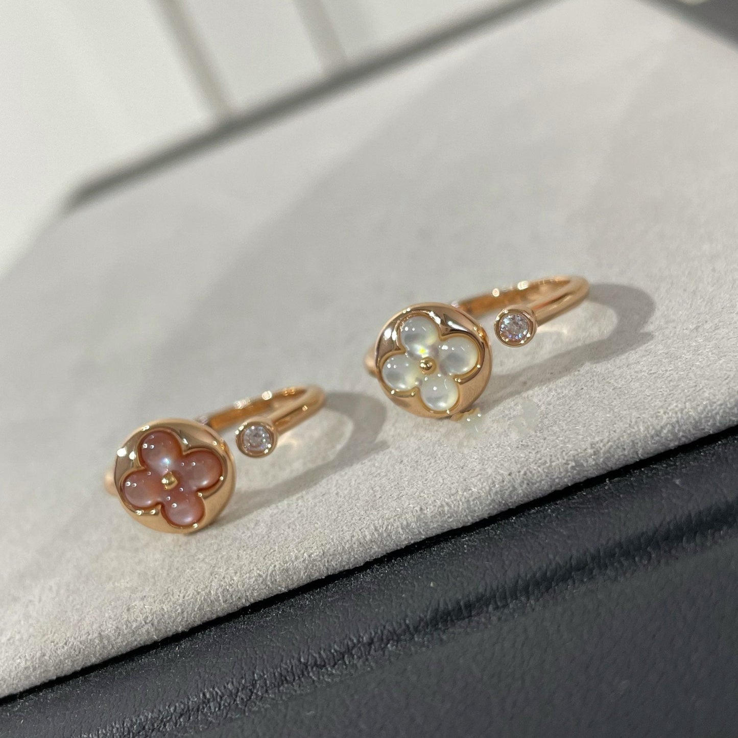 [Glitter Jewelry]SUN 1 DIAMOND PINK MOP RING