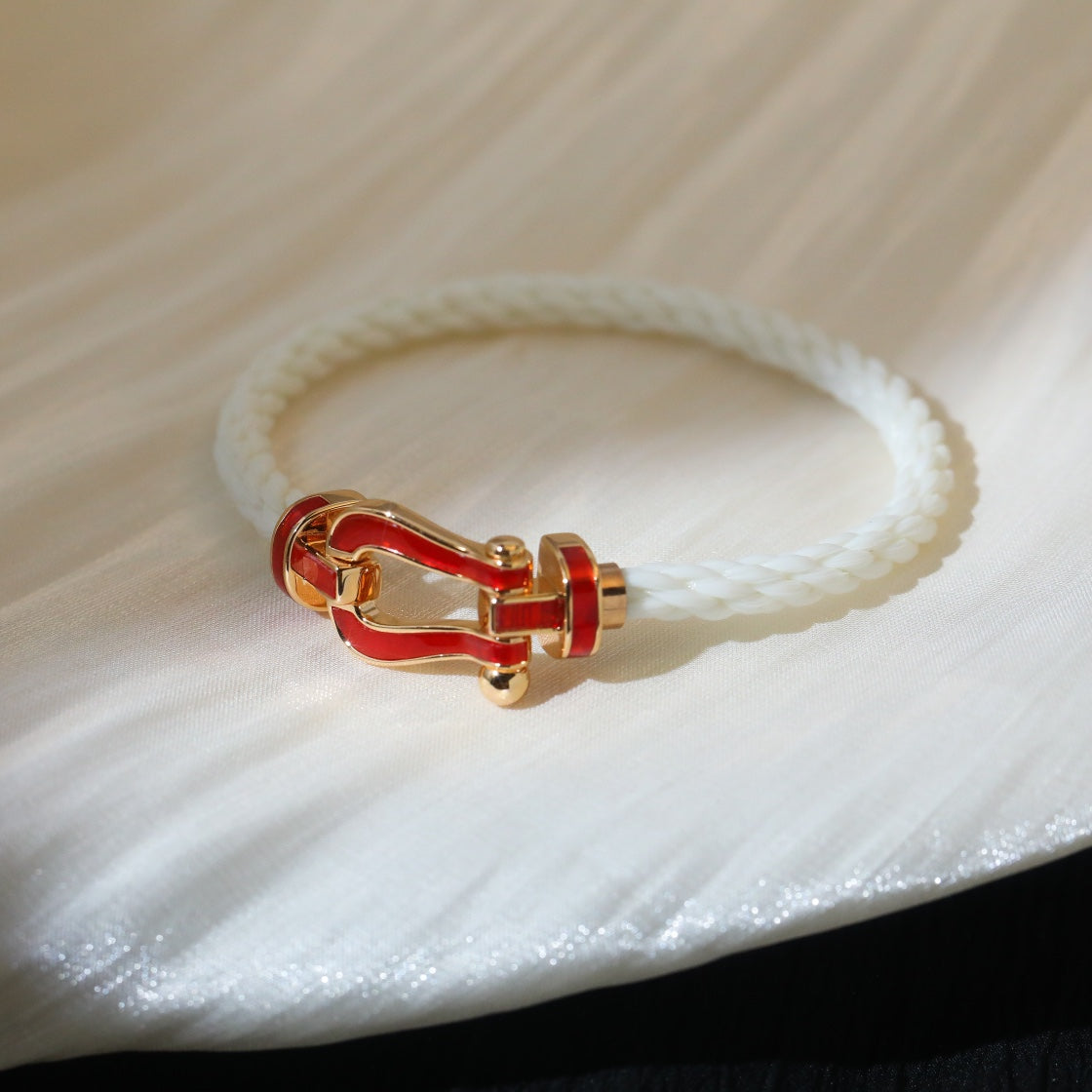 [Glitter Jewelry]FORCE 10 WHITE TEXTILE DIAMOND PAVED
