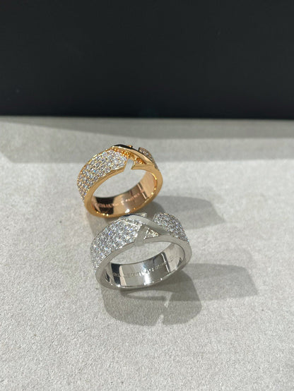 [Glitter Jewelry]LIENS EVIDENCE  DIAMOND PAVED RING