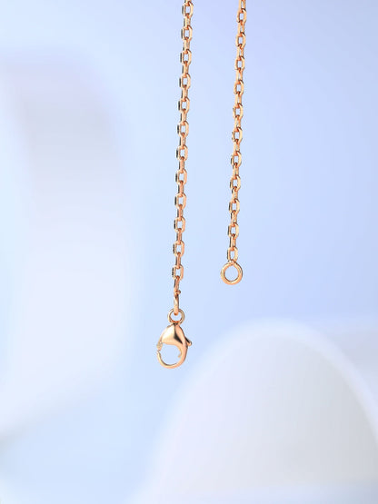 [Glitter Jewelry]H CAGE PINK GOLD NECKLACE