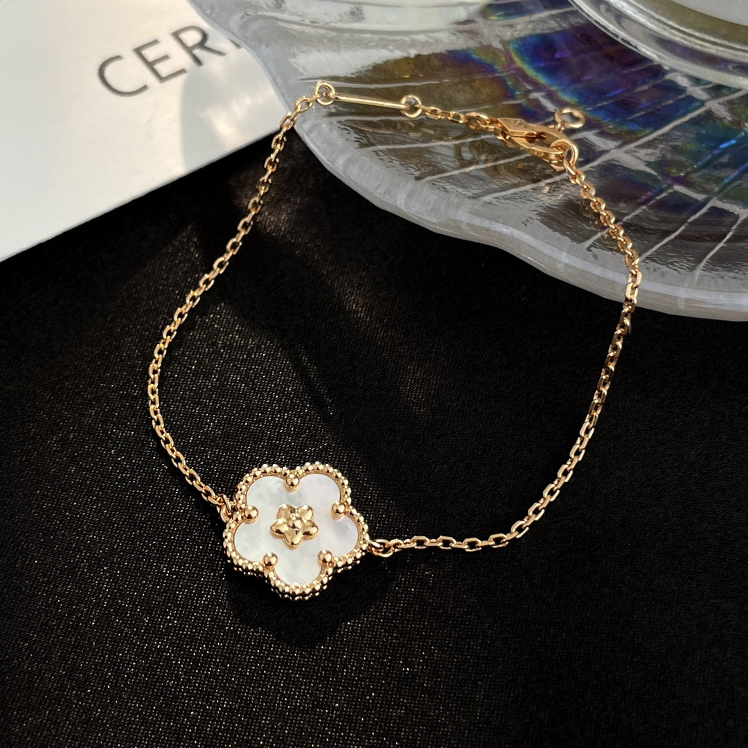 [Glitter Jewelry]LUCKY SPRING ROSE GOLD MOP BRACELET