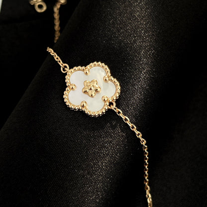 [Glitter Jewelry]LUCKY SPRING ROSE GOLD MOP BRACELET