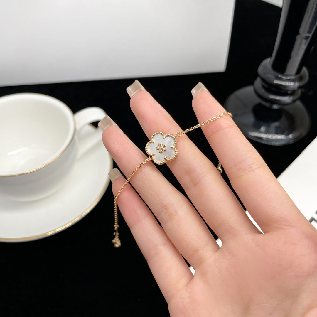 [Glitter Jewelry]LUCKY SPRING ROSE GOLD MOP BRACELET