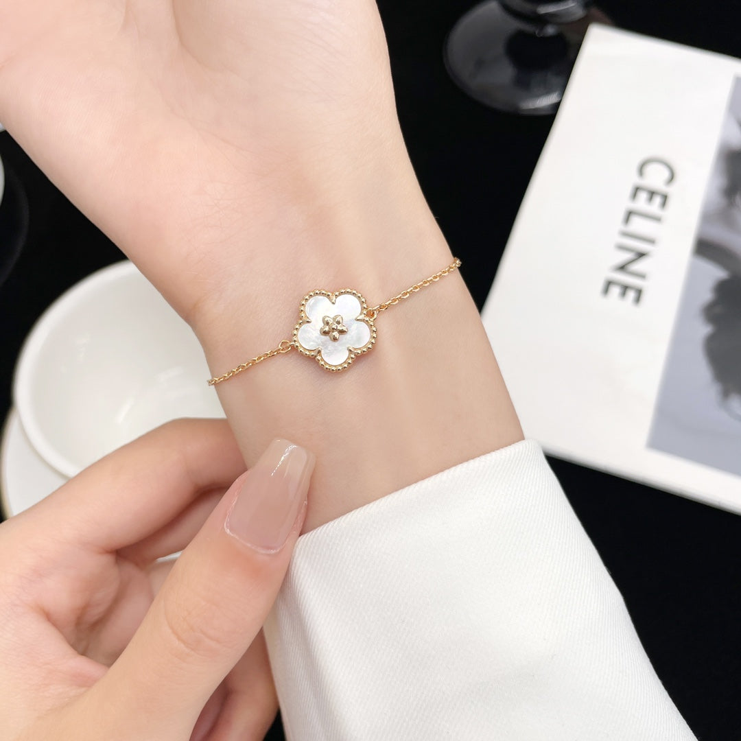 [Glitter Jewelry]LUCKY SPRING ROSE GOLD MOP BRACELET