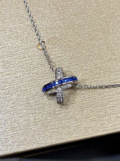 [Glitter Jewelry]LIENS DIAMOND SILVER NECKLACE