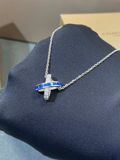 [Glitter Jewelry]LIENS DIAMOND SILVER NECKLACE