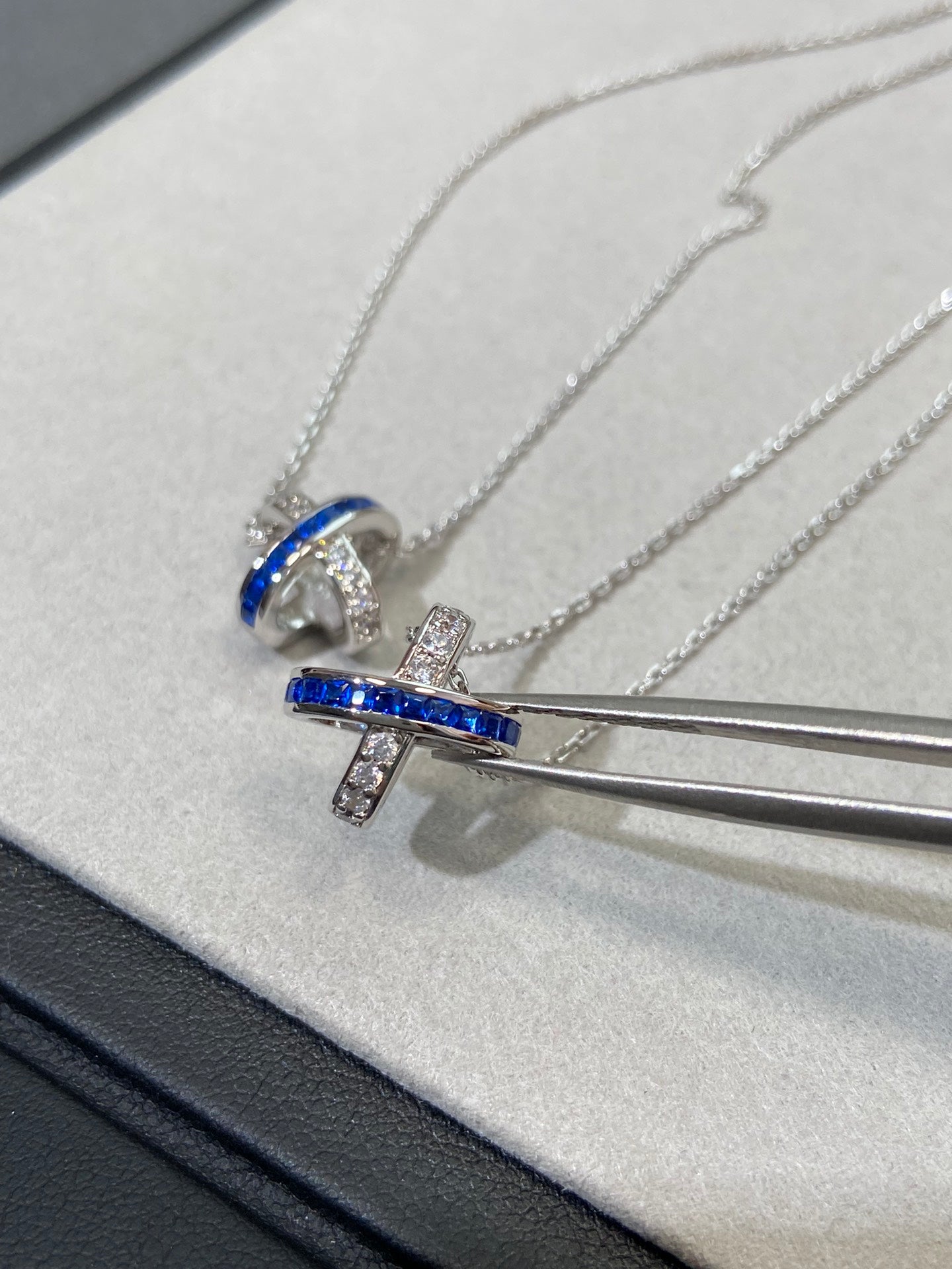 [Glitter Jewelry]LIENS DIAMOND SILVER NECKLACE