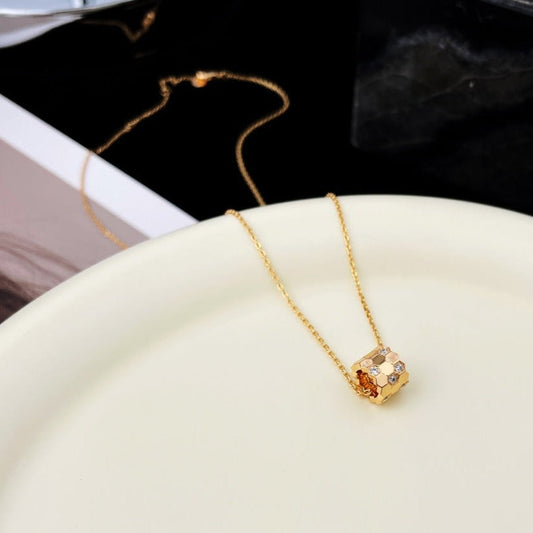 [Glitter Jewelry]BEE MINI PEDANT DIAMOND NECKLACE