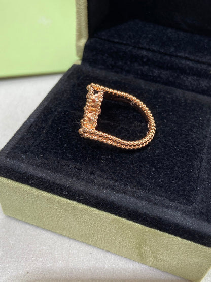 [Glitter Jewelry]CLOVER RIVERSIBLE ROSE GOLD RING