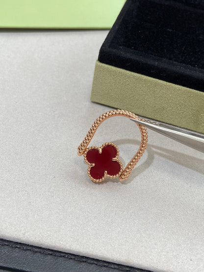 [Glitter Jewelry]CLOVER RIVERSIBLE ROSE GOLD RING