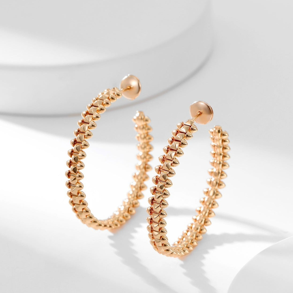 [Glitter Jewelry]CLASH HOOP EARRINGS