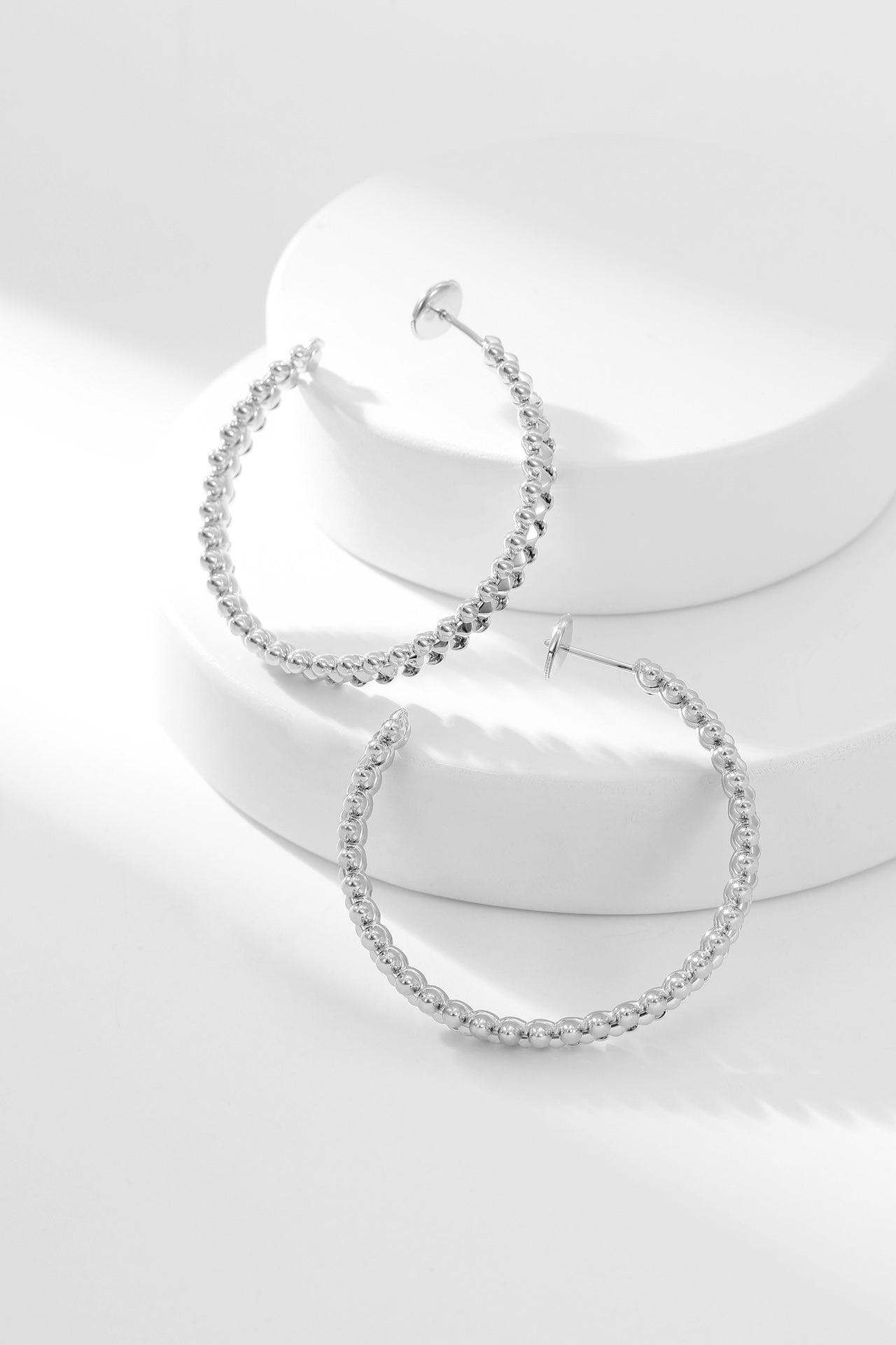 [Glitter Jewelry]CLASH HOOP EARRINGS
