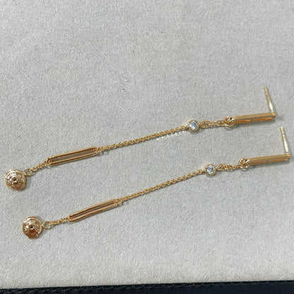 [グリッタージュエリー]チェーンカオスダイヤモンドドロップピアス