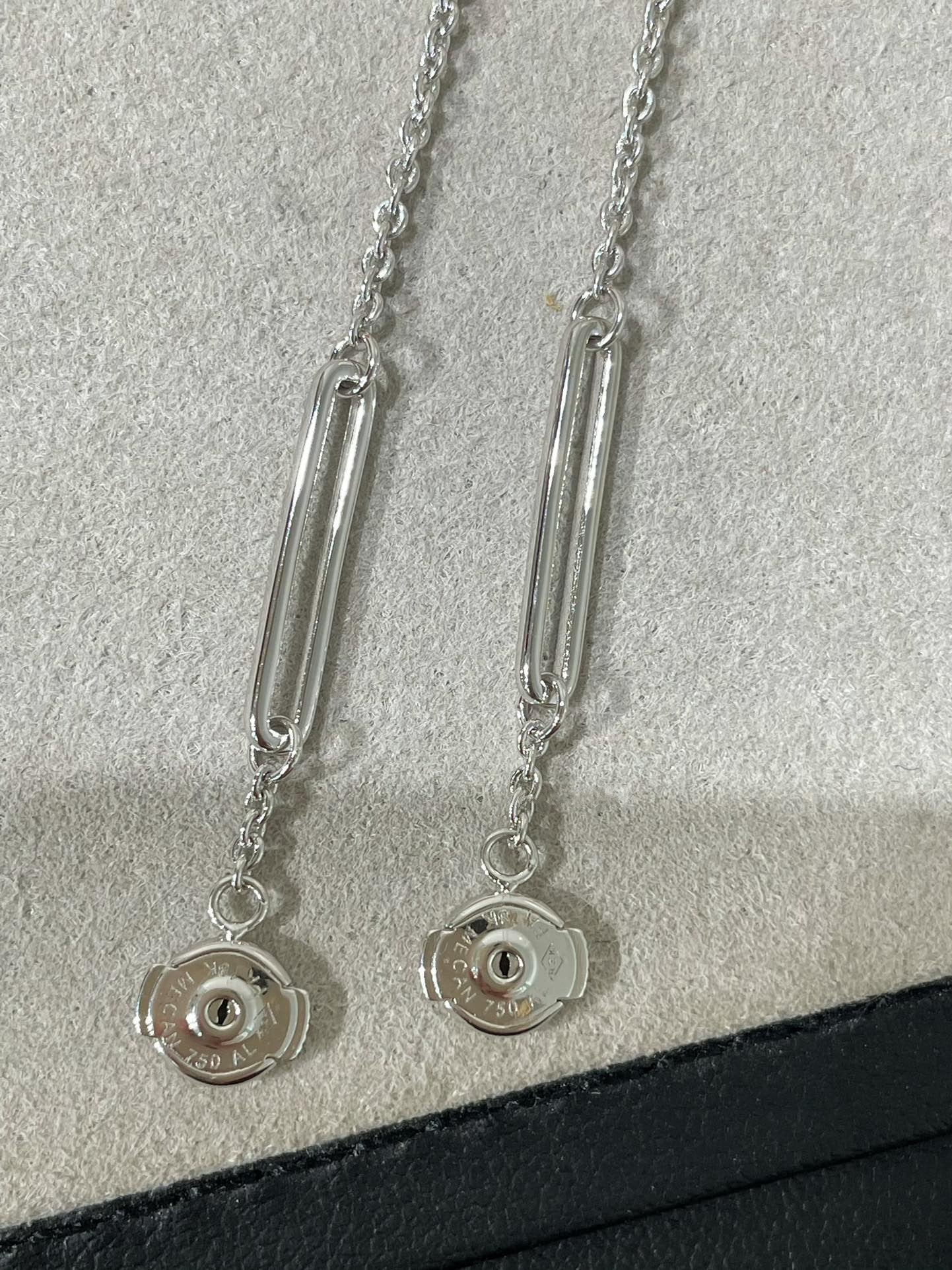 [グリッタージュエリー]チェーンカオスダイヤモンドドロップピアス