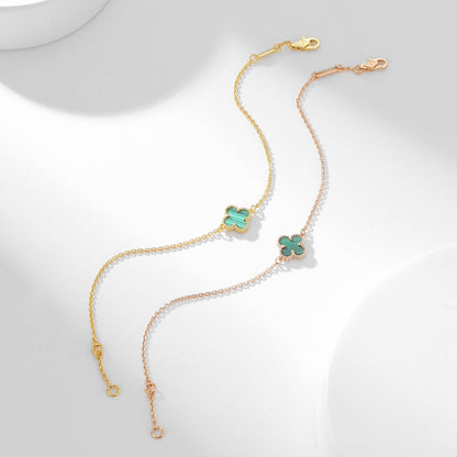 [Glitter Jewelry]CLOVER BRACELET MALACHITE 1 MOTIF