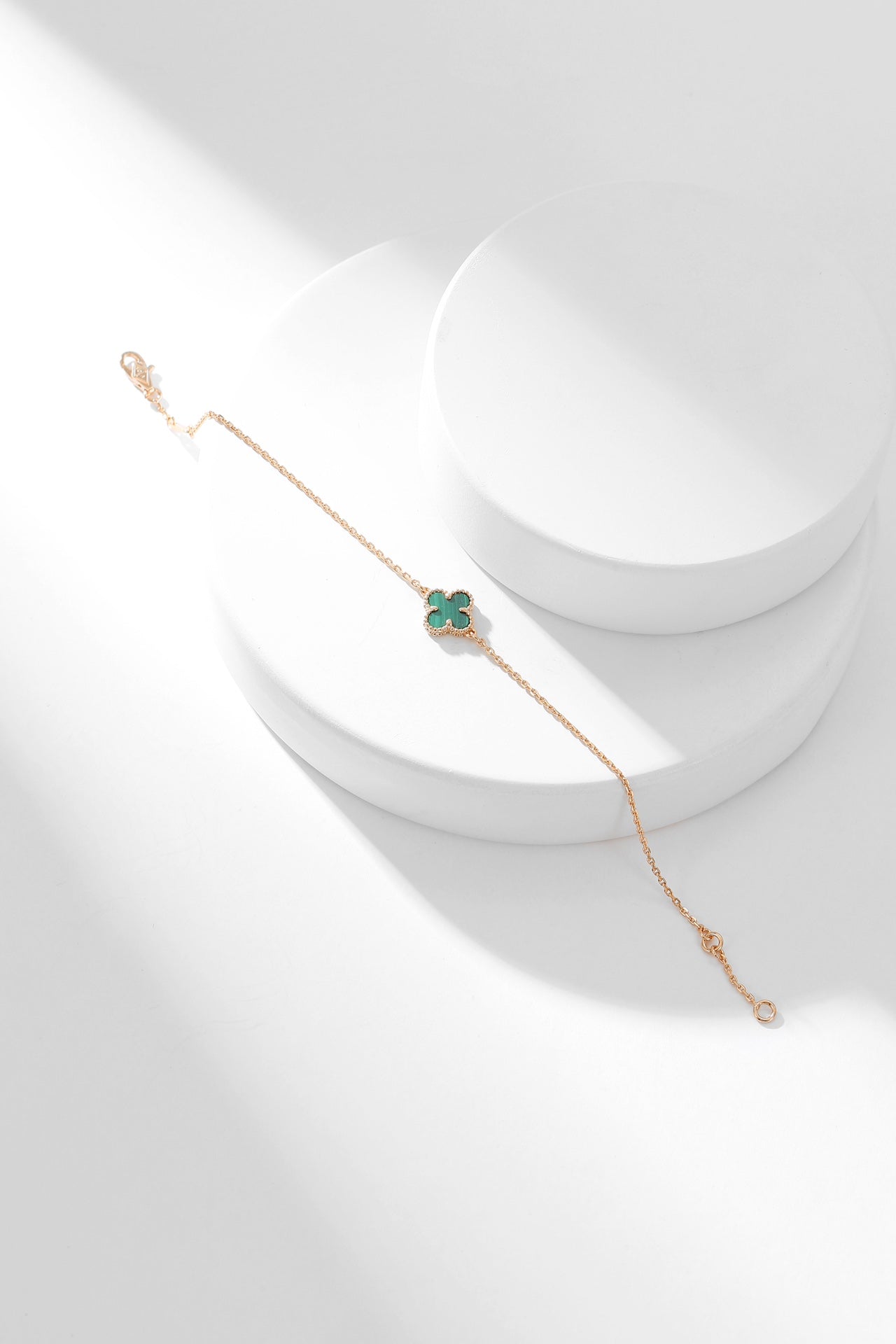 [Glitter Jewelry]CLOVER BRACELET MALACHITE 1 MOTIF