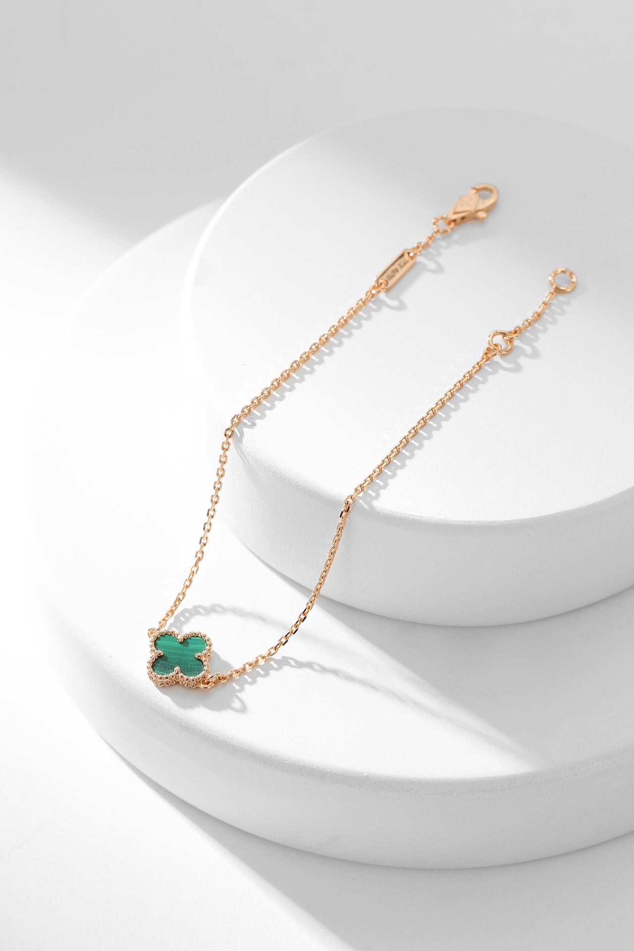 [Glitter Jewelry]CLOVER BRACELET MALACHITE 1 MOTIF