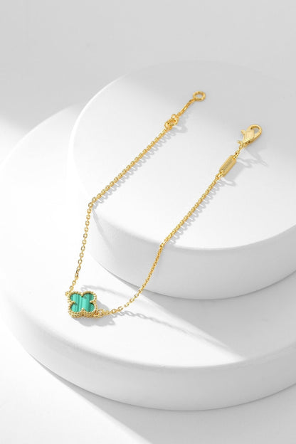 [Glitter Jewelry]CLOVER BRACELET MALACHITE 1 MOTIF