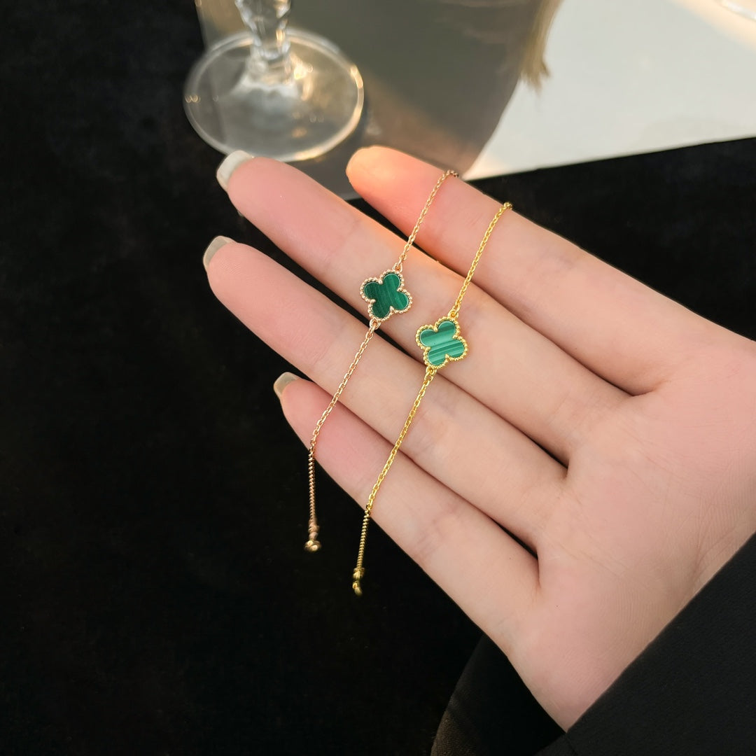 [Glitter Jewelry]CLOVER BRACELET MALACHITE 1 MOTIF