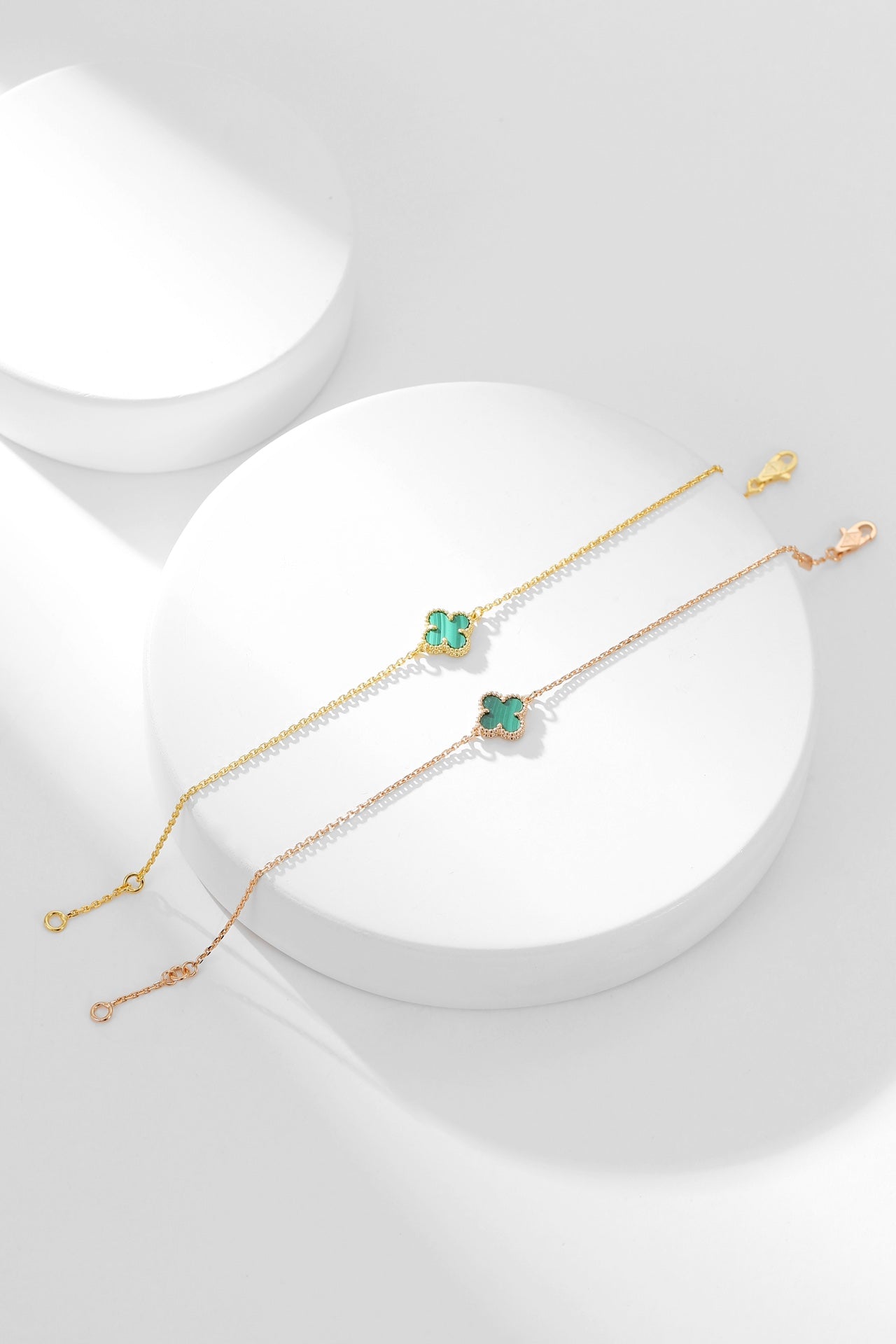[Glitter Jewelry]CLOVER BRACELET MALACHITE 1 MOTIF
