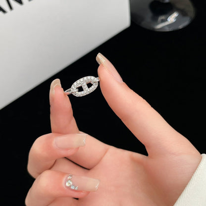 [Glitter Jewelry]RONDE SMALL SILVER DIAMOND RING