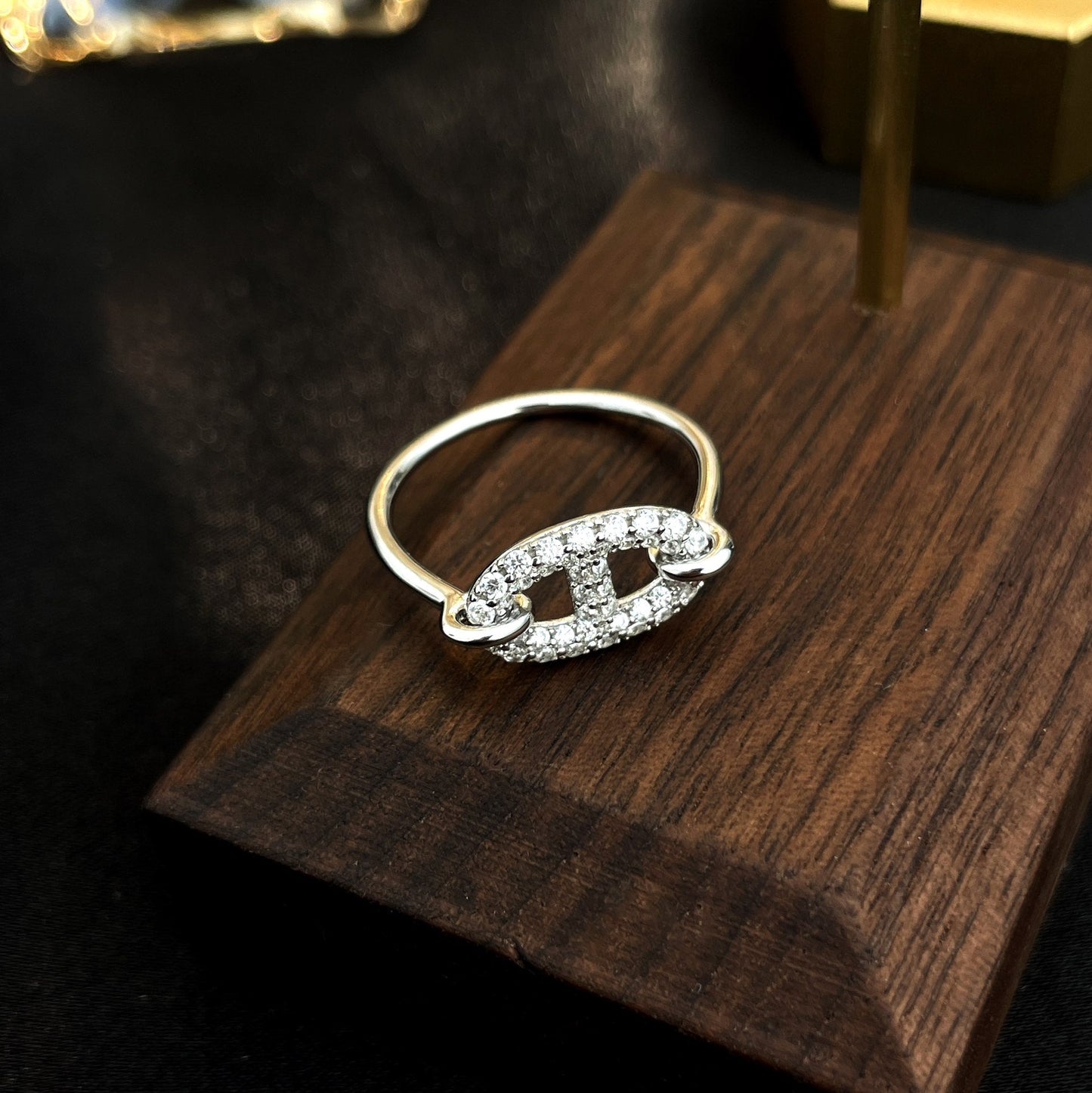 [Glitter Jewelry]RONDE SMALL SILVER DIAMOND RING