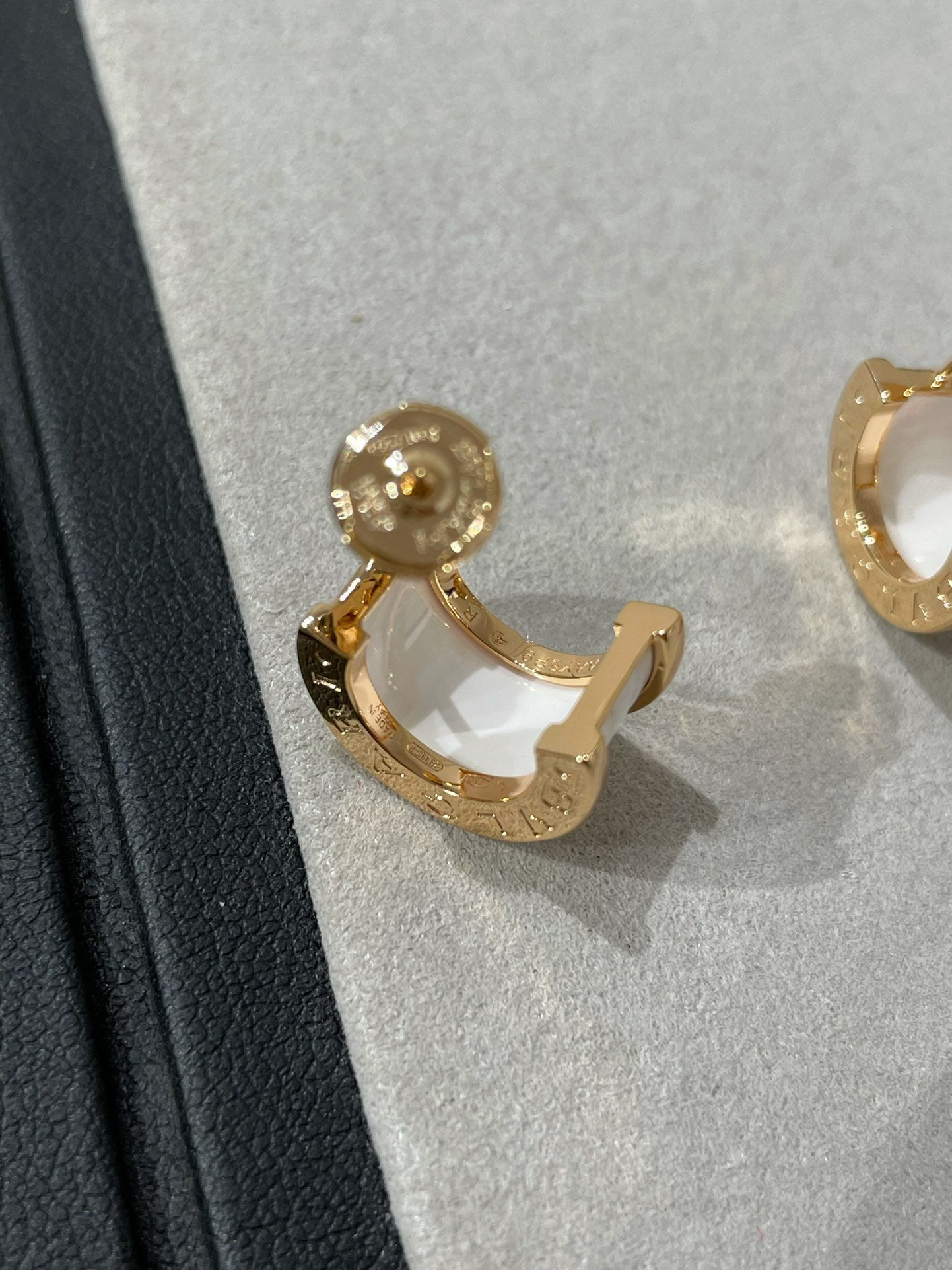 [Glitter Jewelry]ZERO 1 PINK GOLD CERAMIC EARRINGS