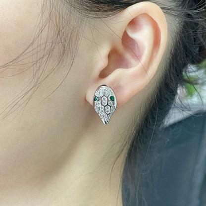 [Glitter Jewelry]SERPENT DIAMOND STUD EARRINGS