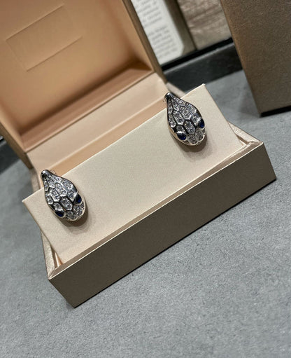 [Glitter Jewelry]SERPENT DIAMOND STUD EARRINGS