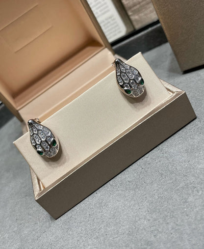 [Glitter Jewelry]SERPENT DIAMOND STUD EARRINGS
