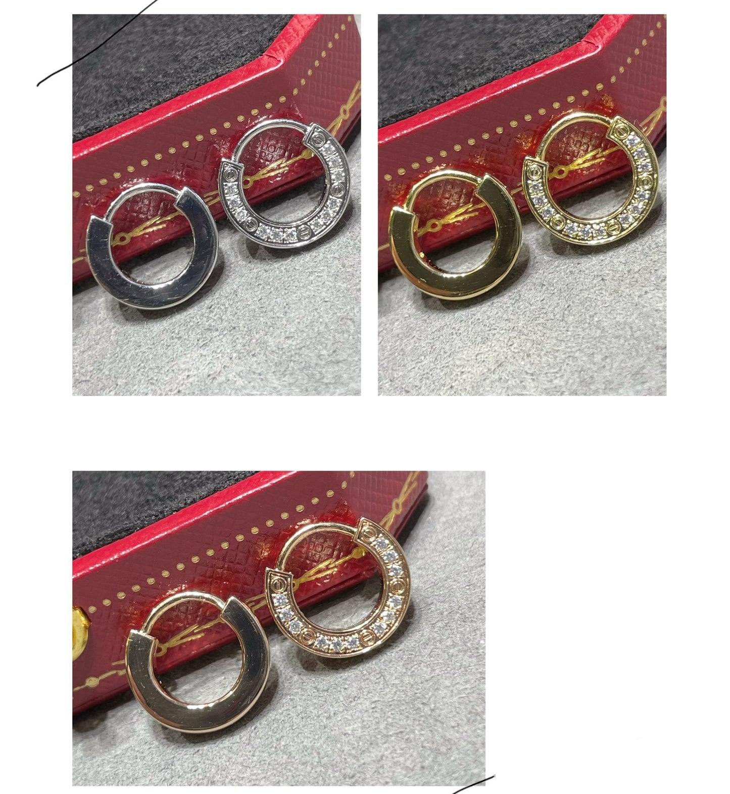 [グリッタージュエリー]ラブダイヤモンドイヤリング