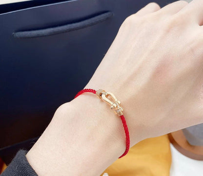 [Glitter Jewelry]FORCE 10 HALF DIAMOND PINK GOLD RED CORDERI LARGE AND MEDIUM MODEL