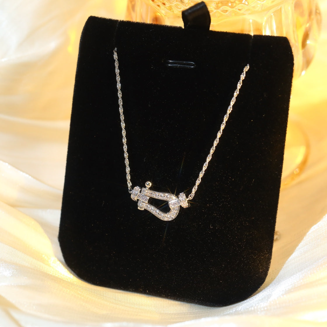 [Glitter Jewelry]FORCE 10 DIAMOND SILVER NECKLACE MINI MODEL