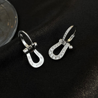 [Glitter Jewelry]FORCE 10 FULL DIAMOND DROP EARRINGS MEDIUM MODEL
