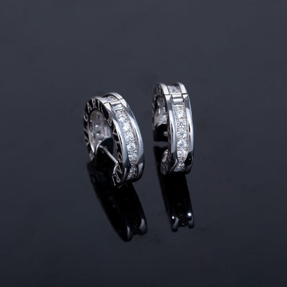 [Glitter Jewelry]ZERO 1 MINI SILVER DIAMOND EARRINGS