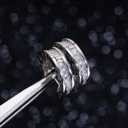 [Glitter Jewelry]ZERO 1 MINI SILVER DIAMOND EARRINGS