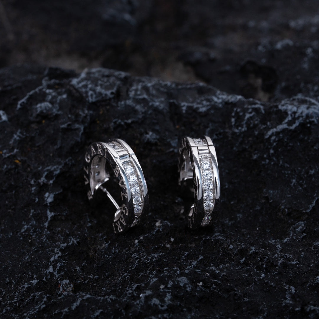 [Glitter Jewelry]ZERO 1 MINI SILVER DIAMOND EARRINGS