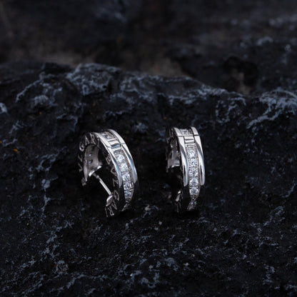 [Glitter Jewelry]ZERO 1 MINI SILVER DIAMOND EARRINGS