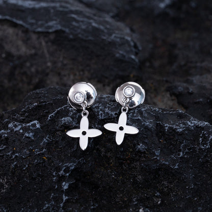[Glitter Jewelry]VIDYLLE SILVER DIAMOND MINI DROP EARRINGS
