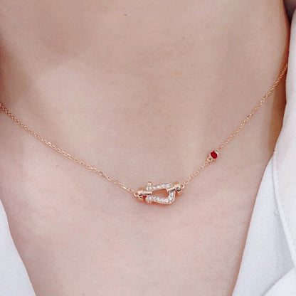 [Glitter Jewelry]FORCE 10 DIAMOND PINK GOLD NECKLACE