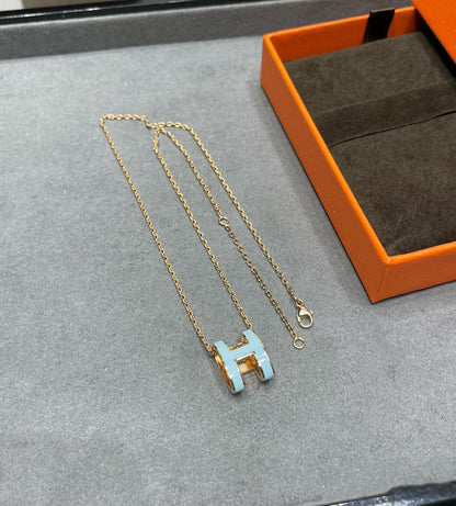 [Glitter Jewelry]POP H SKY BLUE NECKLACE