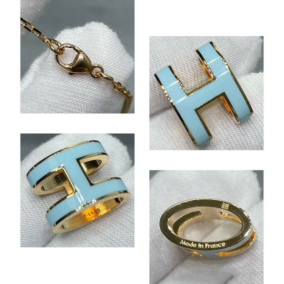 [Glitter Jewelry]POP H SKY BLUE NECKLACE