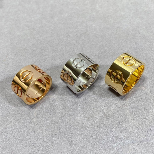 [Glitter Jewelry]LOVE 11MM LARGE RING