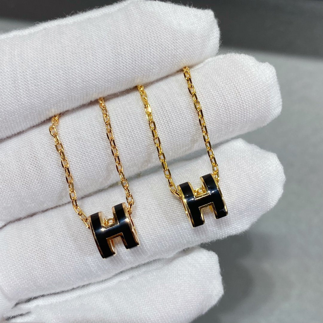 [Glitter Jewelry]MINI POP H NECKLACE