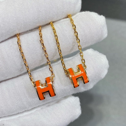 [Glitter Jewelry]MINI POP H NECKLACE