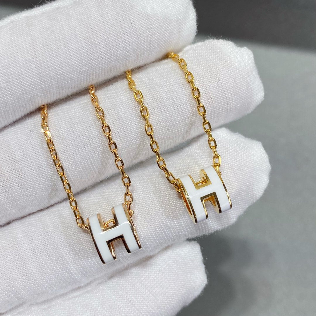 [Glitter Jewelry]MINI POP H NECKLACE